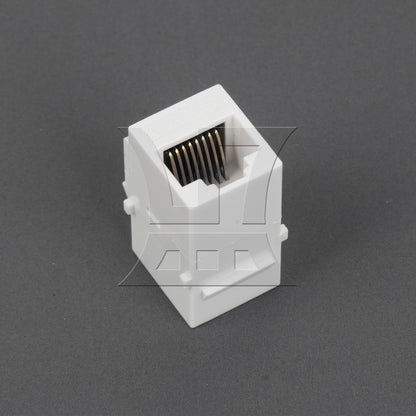 BQLZR Cat6 RJ45 Gigabit Coupler Female Adapter For Keystone Panel White