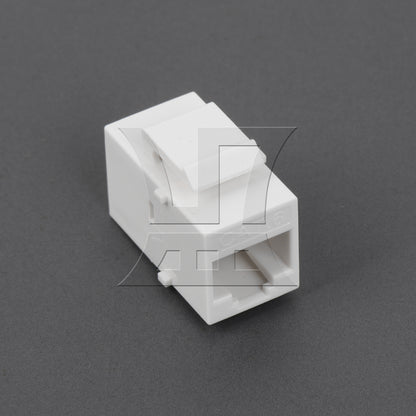 BQLZR Cat6 RJ45 Gigabit Coupler Female Adapter For Keystone Panel White