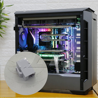 BQLZR Cat6 RJ45 Gigabit Coupler Female Adapter For Keystone Panel White