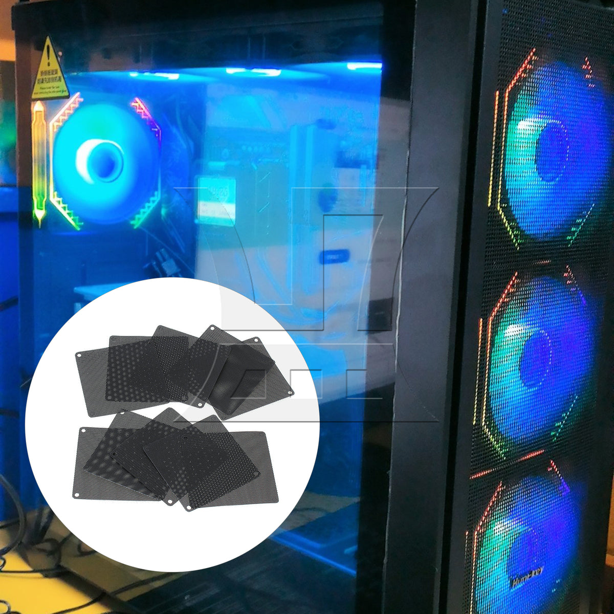 BQLZR PVC Computer PC Cooler Fan Mesh Case Cover Filter 9cm