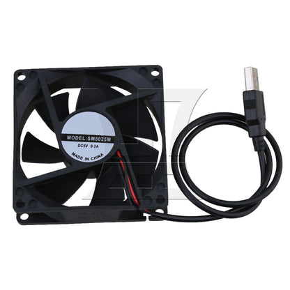 BQLZR Mini 8CM Plastic 5V USB Cabinet Cooling Computer Case Fan Silent BQLZR