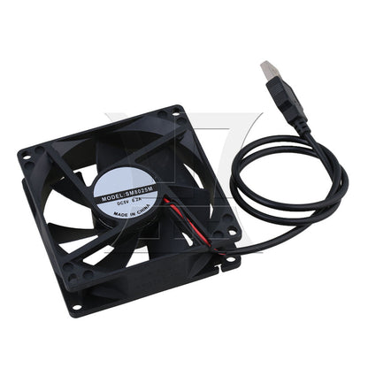 BQLZR Mini 8CM Plastic 5V USB Cabinet Cooling Computer Case Fan Silent BQLZR