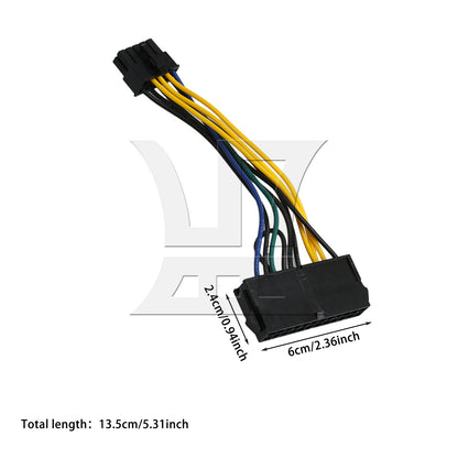 BQLZR  13.5cm 24pin To 10pin Power Supply Motherboard Adapter Extension Cable