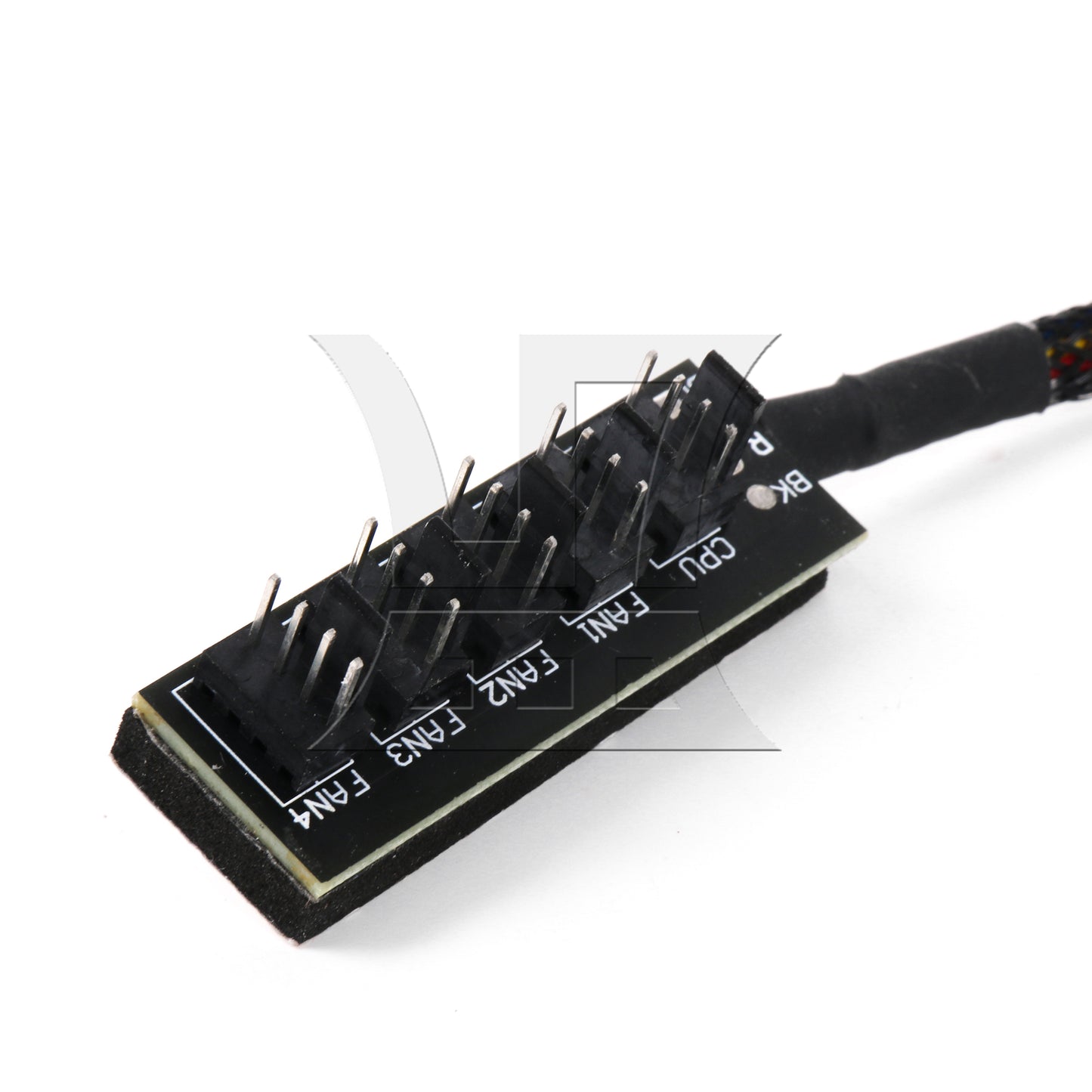 BQLZR Black 40.5cm 4-Port Fan Hub Splitter Power Cable for 5 Way PWM Fans