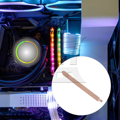 BQLZR 100mm Length Copper Flat Heat Pipe for Computer Cooling CPU Heatsink DIY Part