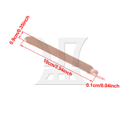 BQLZR 100mm Length Copper Flat Heat Pipe for Computer Cooling CPU Heatsink DIY Part