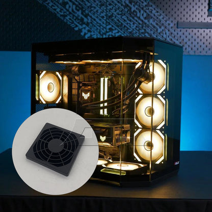 BQLZR 1pc Pc Case Mesh Filter 60mm Black for Desktop Computer Servers