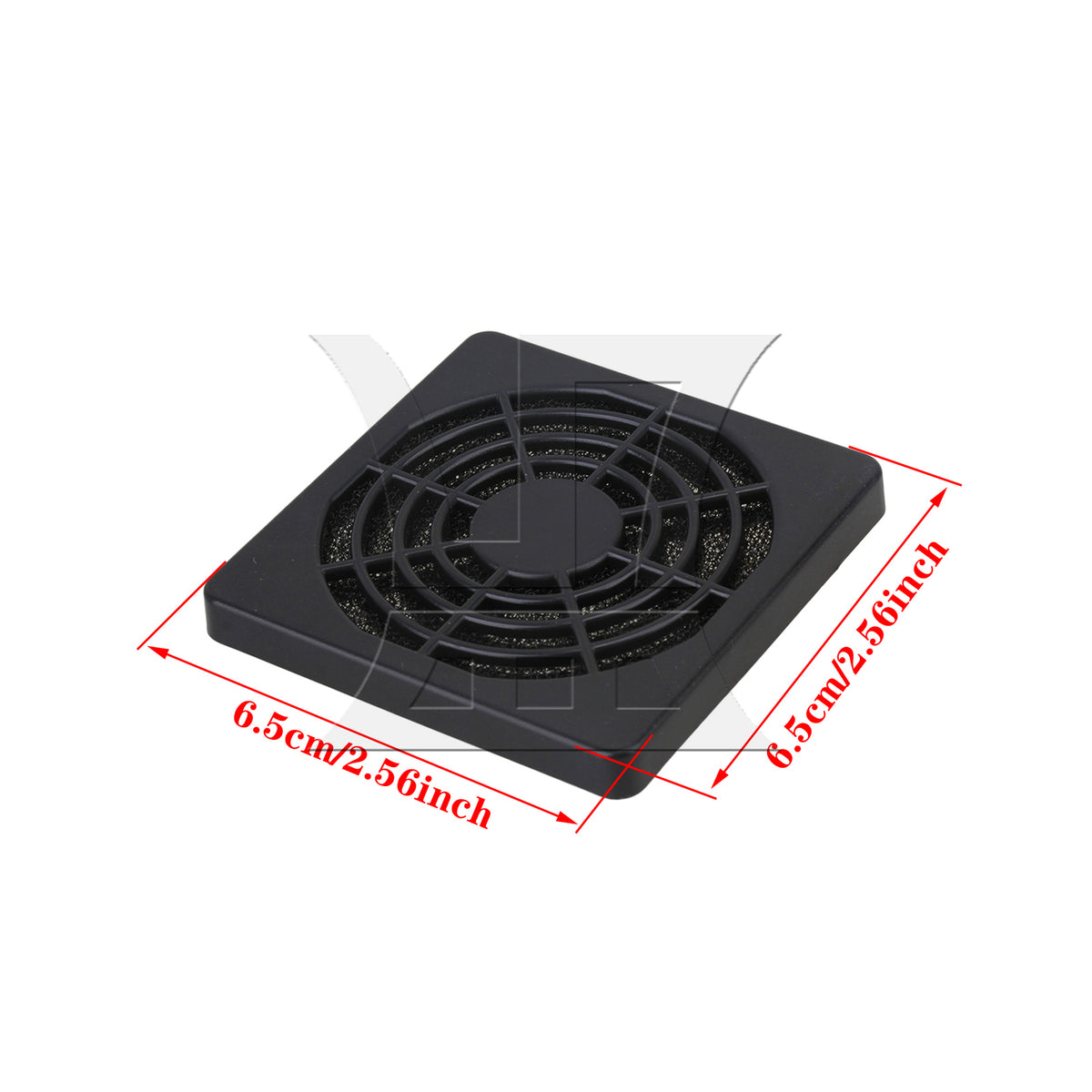 BQLZR 1pc Pc Case Mesh Filter 60mm Black for Desktop Computer Servers
