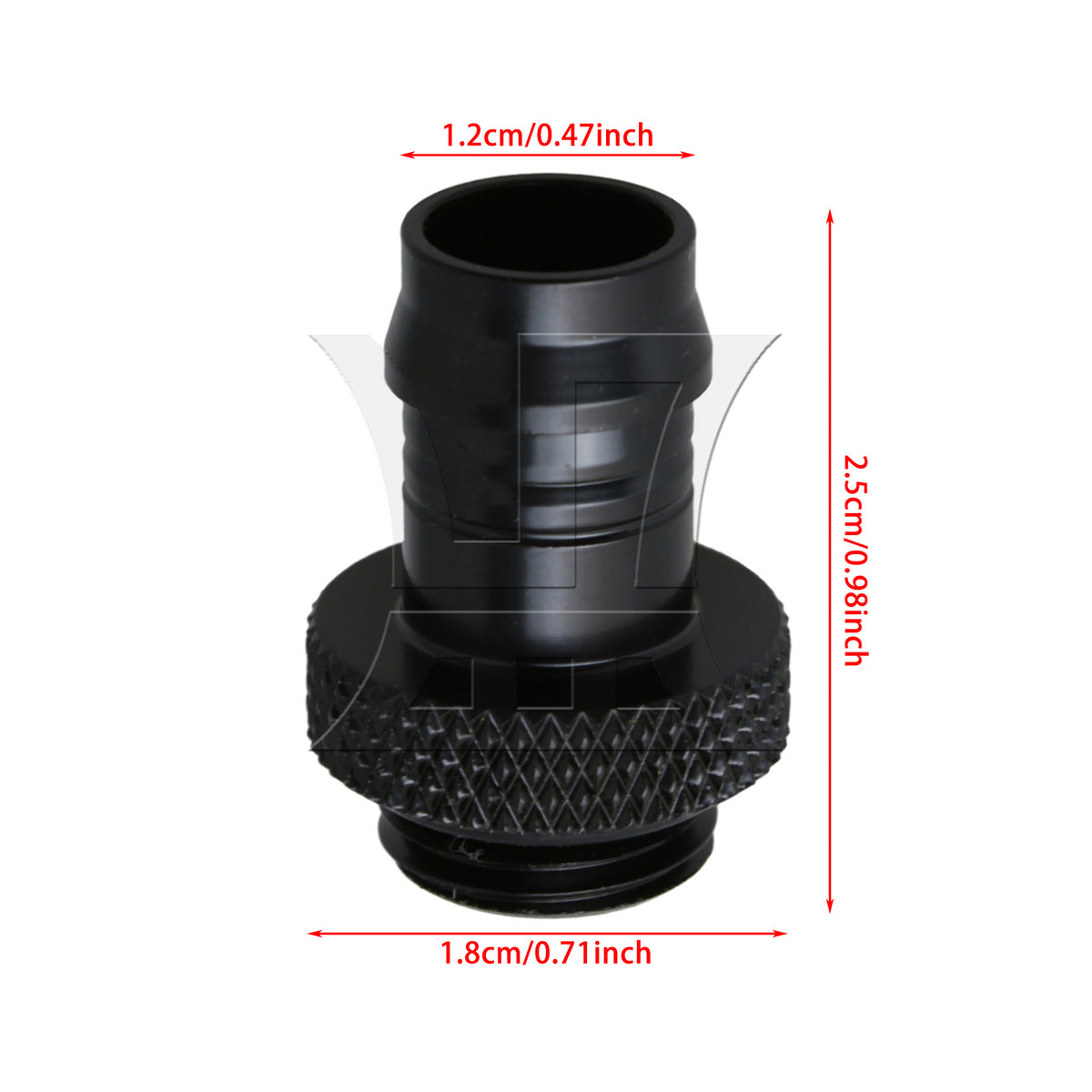 BQLZR 1pc Computer Water Cooling Connector Black for Radiator