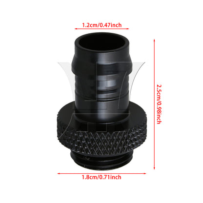 BQLZR 1pc Computer Water Cooling Connector Black for Radiator