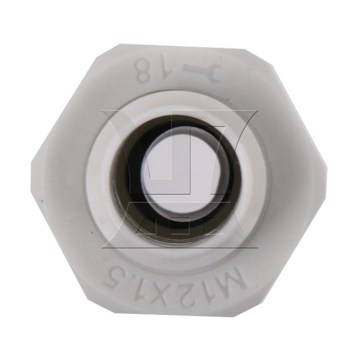 BQLZR 10pcs M12 Cable Gland Water Proof Plastic Joint Power Plant Working Equipment White