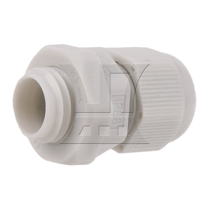 BQLZR 10pcs M12 Cable Gland Water Proof Plastic Joint Power Plant Working Equipment White