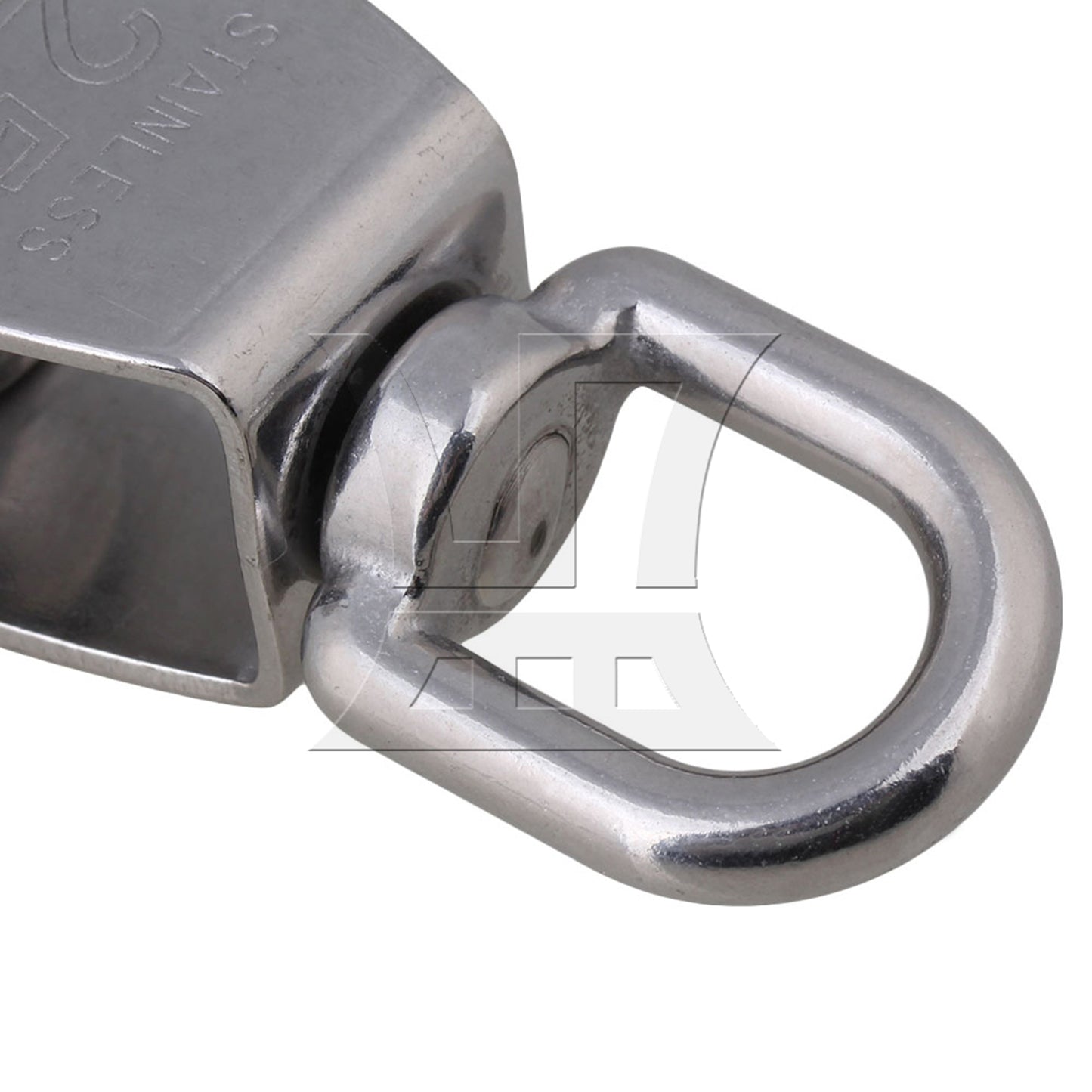 BQLZR M25 25mm Swivel Stainless Steel 304 Wire Rope Single-sheaved Pulley Block