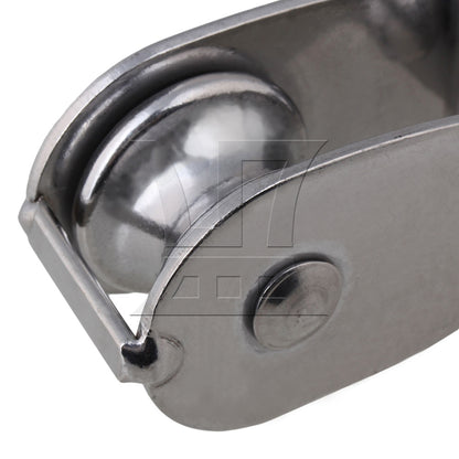 BQLZR M25 25mm Swivel Stainless Steel 304 Wire Rope Single-sheaved Pulley Block