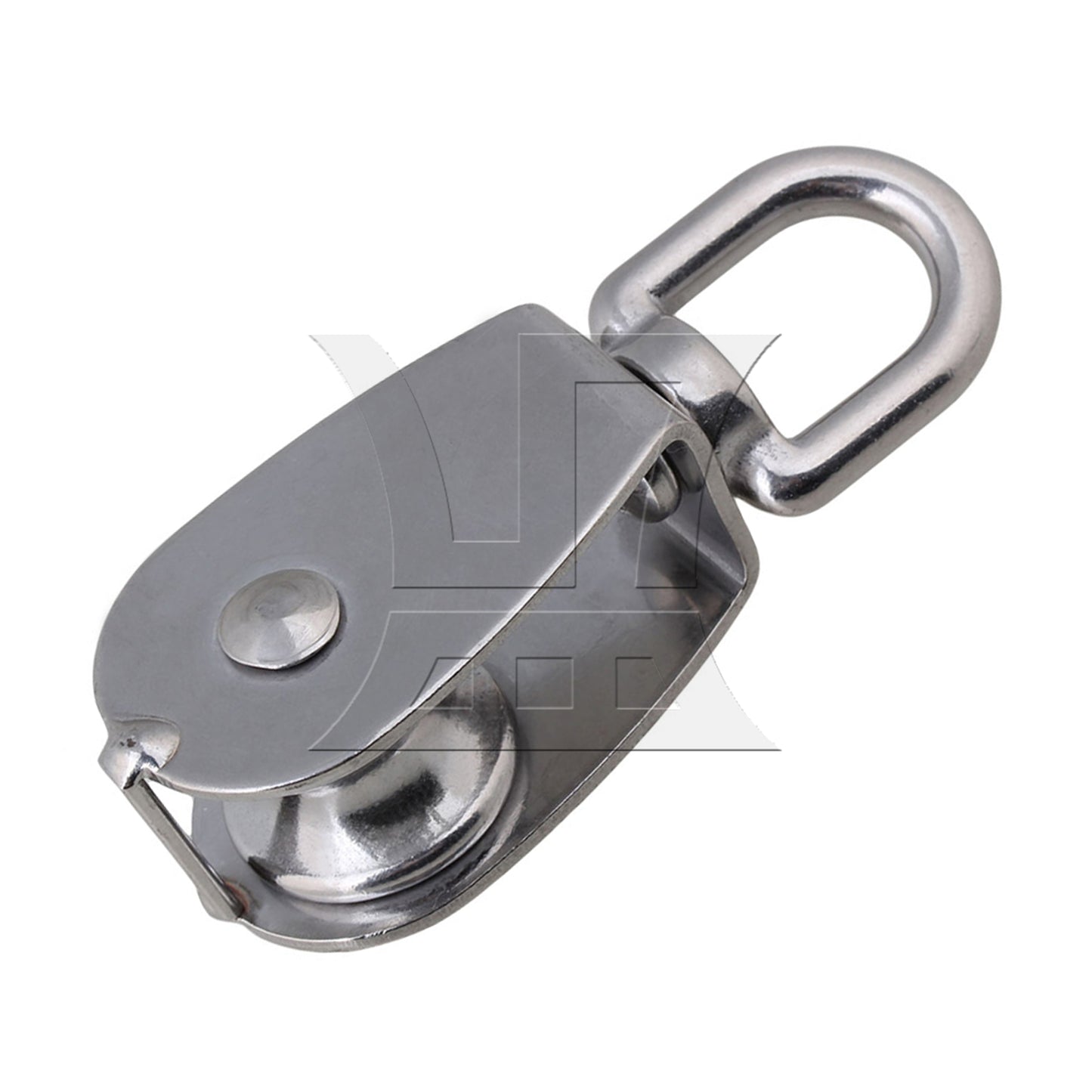 BQLZR M25 25mm Swivel Stainless Steel 304 Wire Rope Single-sheaved Pulley Block