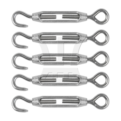 BQLZR  M4 Stainless Steel 304 Hook & Eye Turnbuckle Wire Rope Tension