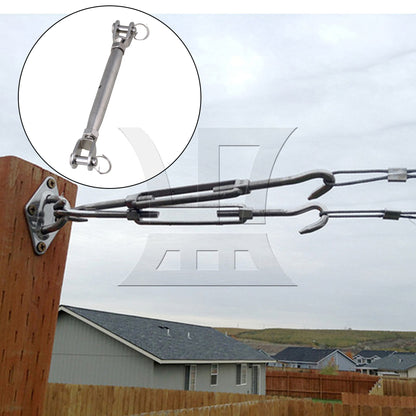 BQLZR 304 Stainless Steel Closed Body M10 Jaw Turnbuckle With Working Magnetic