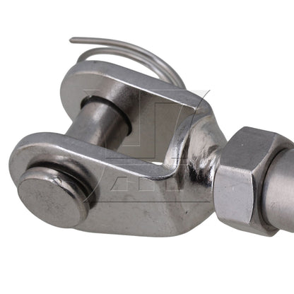 BQLZR 304 Stainless Steel Closed Body M10 Jaw Turnbuckle With Working Magnetic