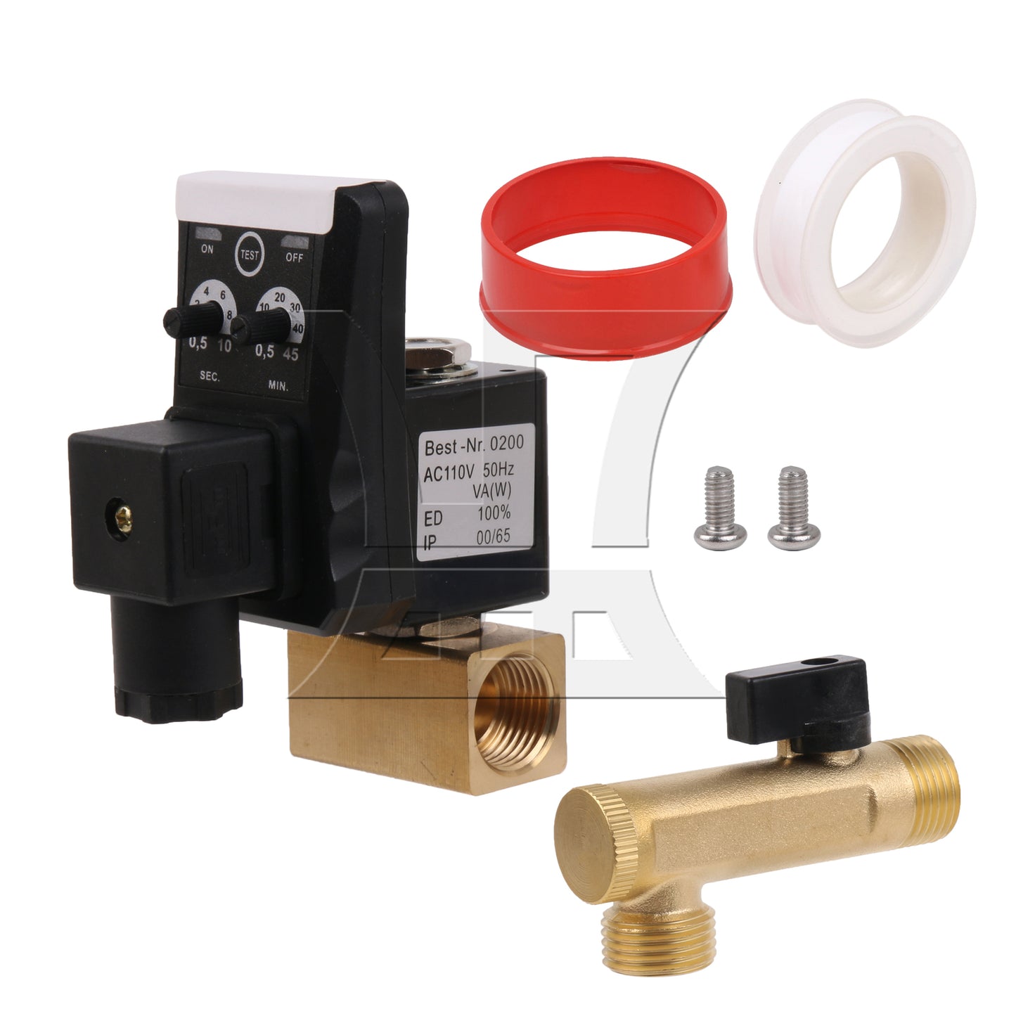 BQLZR  1/2inch AC110V Automatic Timed Water Drain Valve for Air Compressor