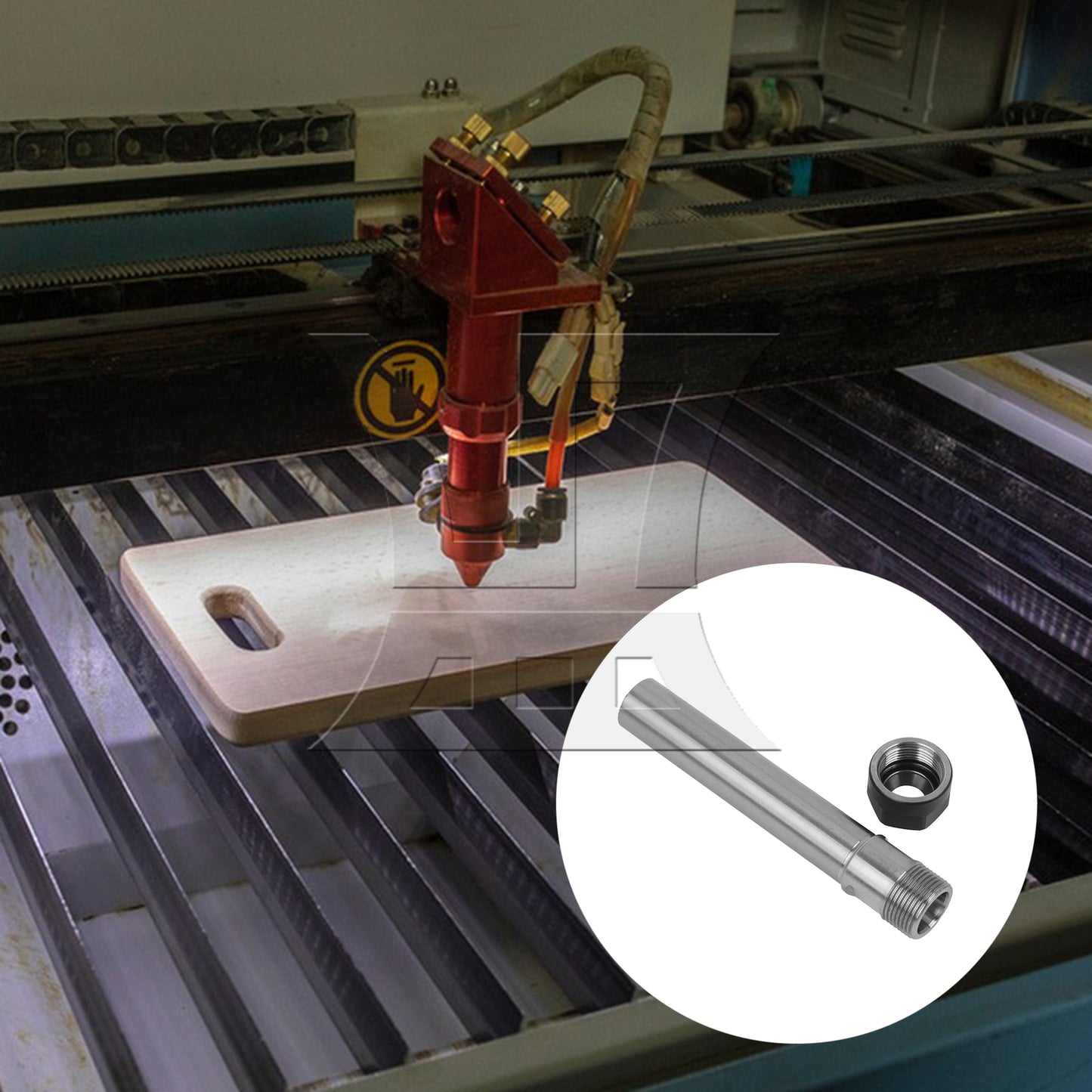 BQLZR C20 ER16A 100L Collet Chuck Holder CNC Milling Extension Rod Straight Shank