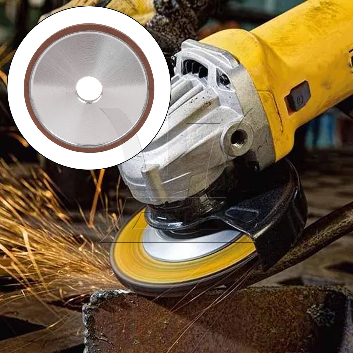 BQLZR 10cm Dia Grinding Flat Wheel Disc Processing Tool 180 Grit