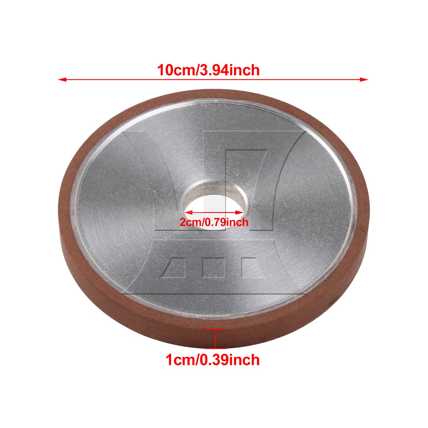 BQLZR 10cm Dia Grinding Flat Wheel Disc Processing Tool 180 Grit