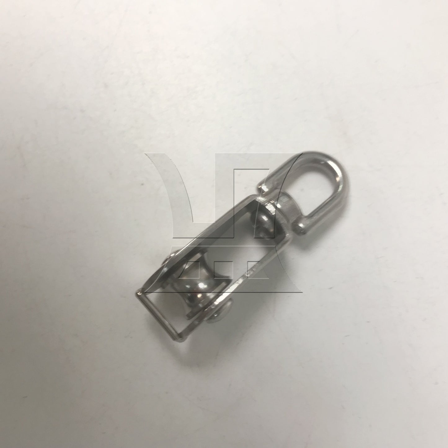 BQLZR Silver M15 Stainless steel 304 Single Wheel Swivel Pulley Block 15mm