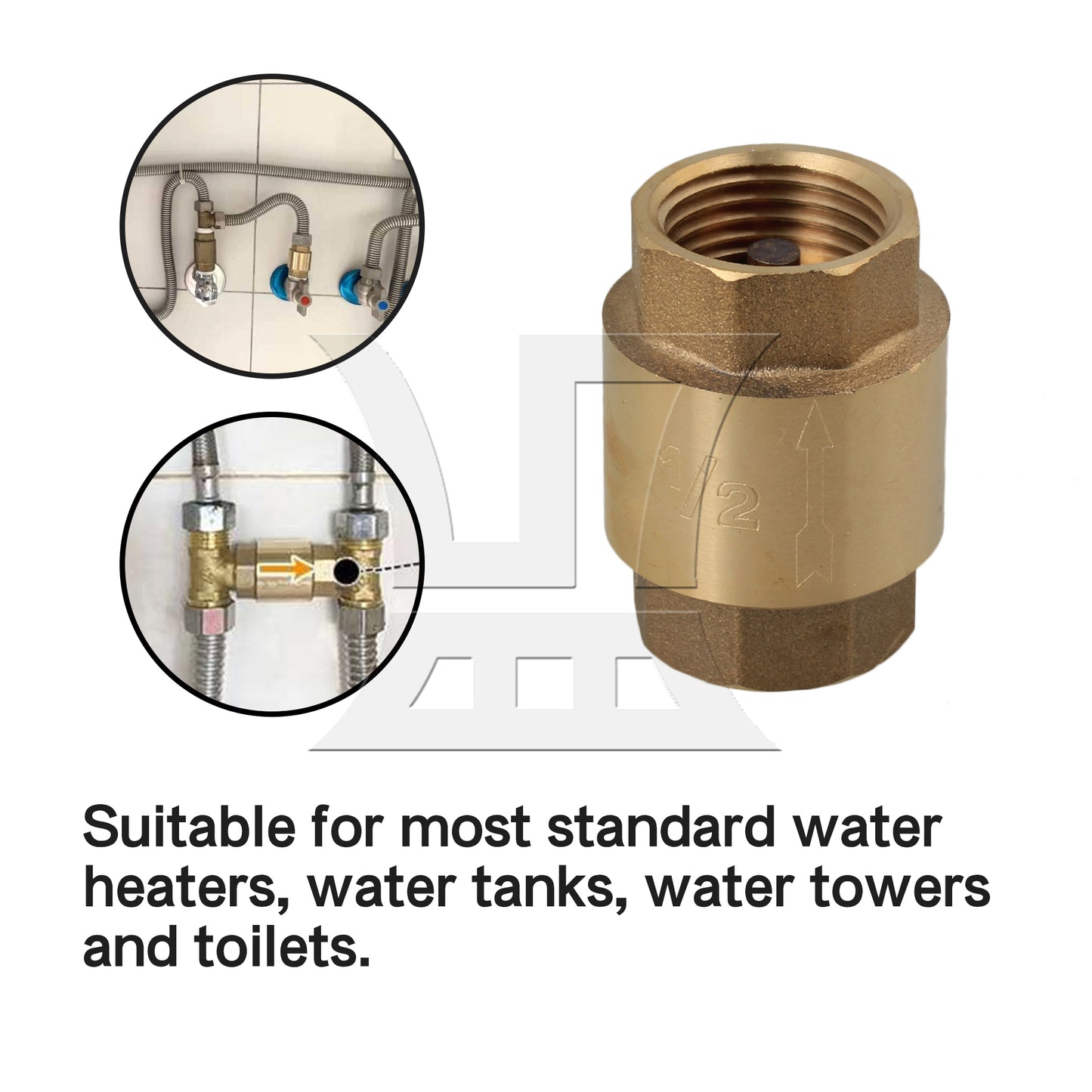 BQLZR 1/2" BSPP Internal Thread In-Line Check Valve Spring Vertical High Pressures