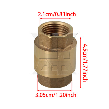 BQLZR 1/2" BSPP Internal Thread In-Line Check Valve Spring Vertical High Pressures