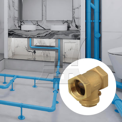 BQLZR Yellow Female Thread Swing Check Valve High Pressure