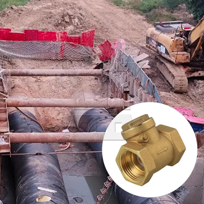 BQLZR Yellow Female Thread Swing Check Valve High Pressure