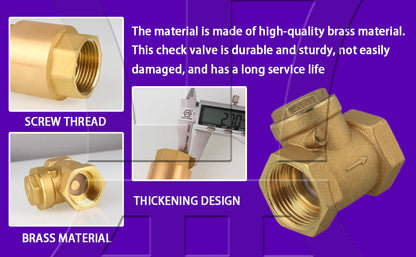 BQLZR Yellow Female Thread Swing Check Valve High Pressure