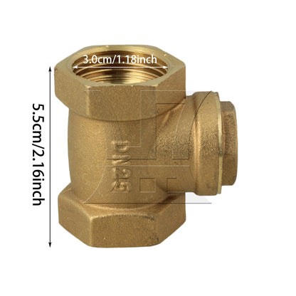 BQLZR Yellow Female Thread Swing Check Valve High Pressure
