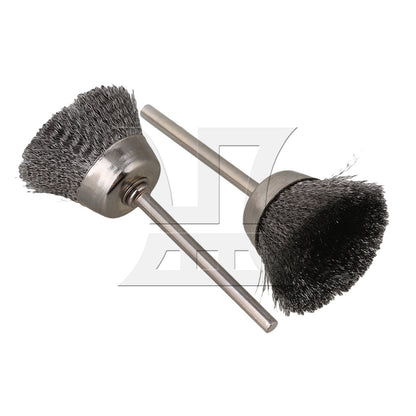 BQLZR Bowl Shape 25MM diameter Stainless Steel Wire Brush Drill End 1/8" shank 5pcs