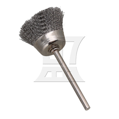 BQLZR Bowl Shape 25MM diameter Stainless Steel Wire Brush Drill End 1/8" shank 5pcs