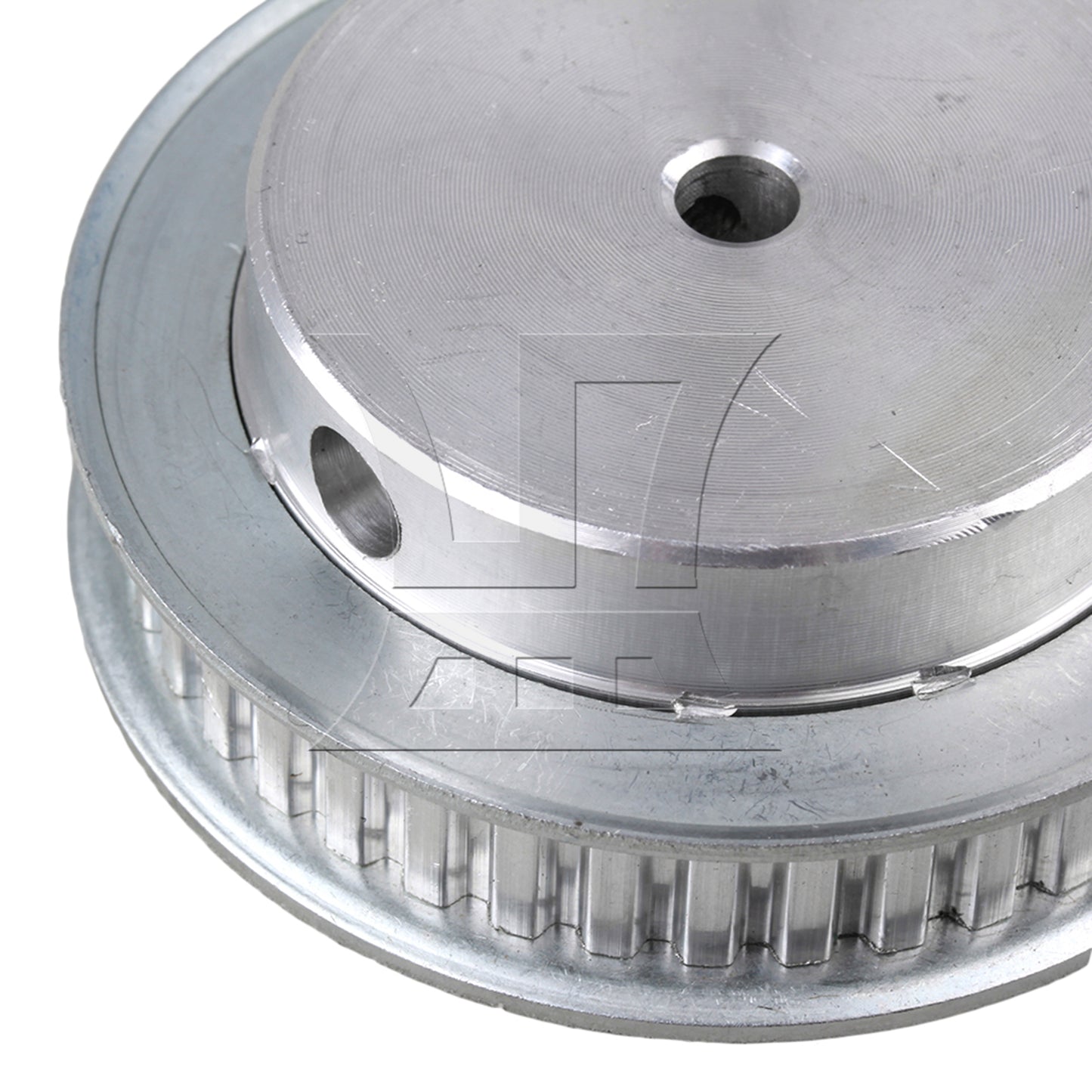 BQLZR Silver XL 40T Double Flange Timing Belt Pulley For Textile Equipment