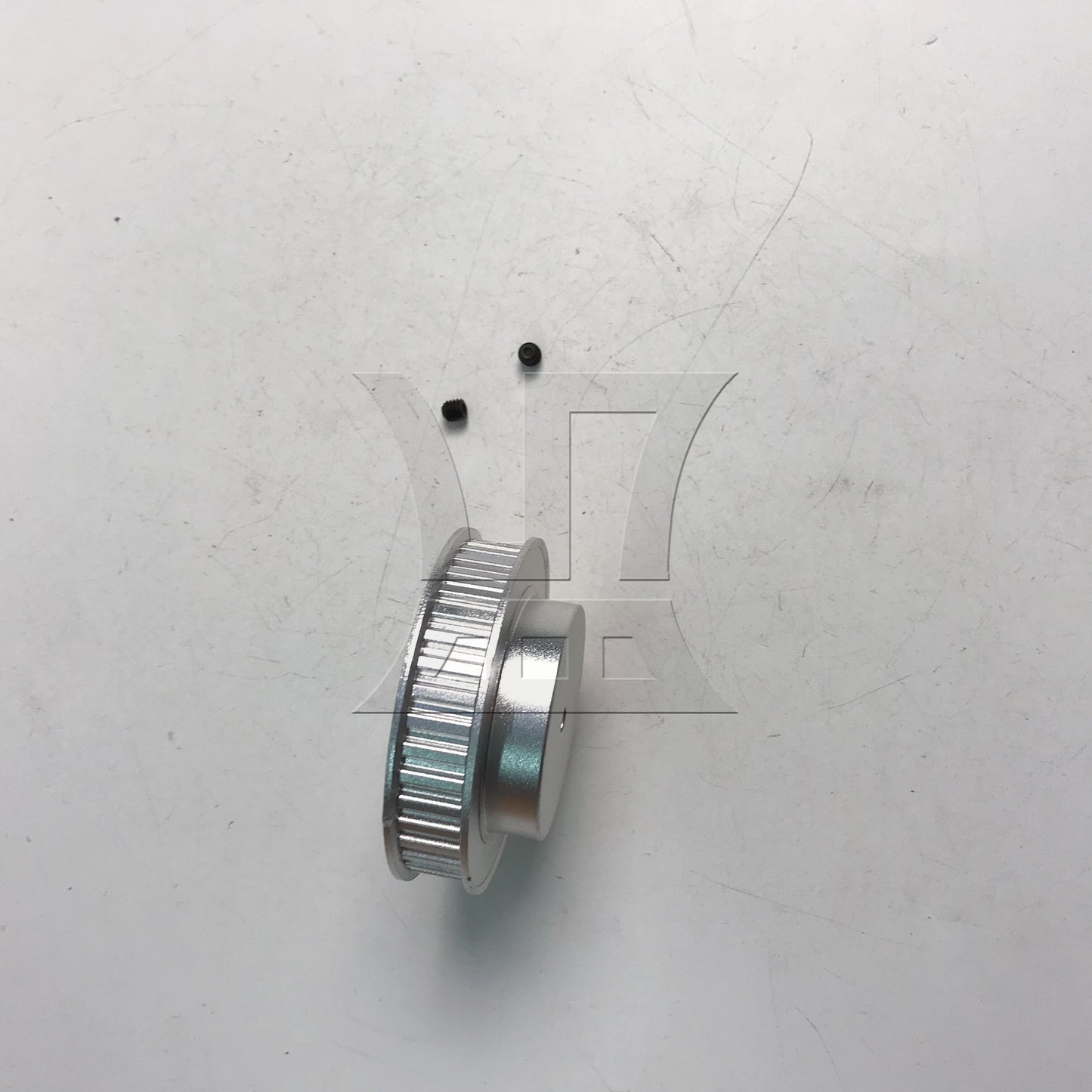 BQLZR Silver XL 40T Double Flange Timing Belt Pulley For Textile Equipment