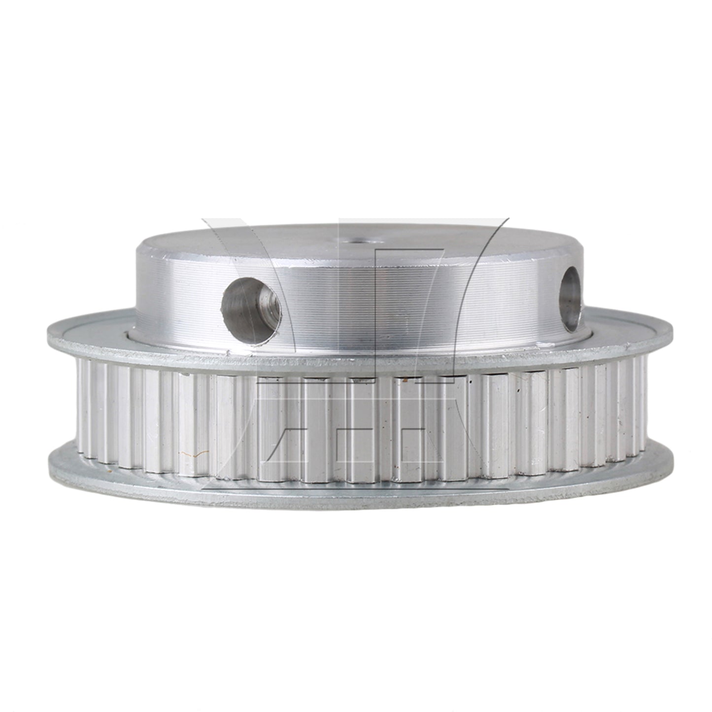 BQLZR Silver XL 40T Double Flange Timing Belt Pulley For Textile Equipment