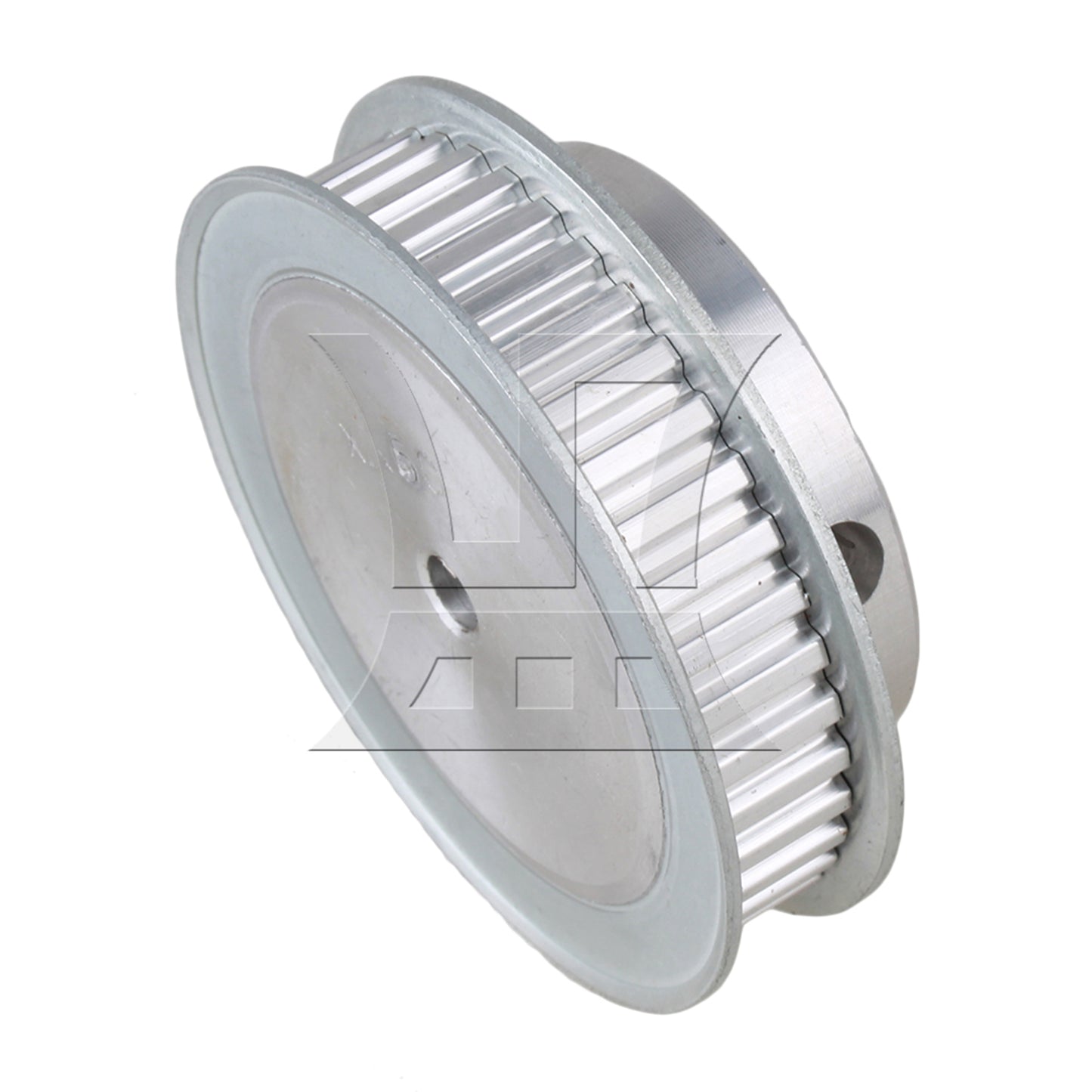 BQLZR Silver XL 40T Double Flange Timing Belt Pulley For Textile Equipment