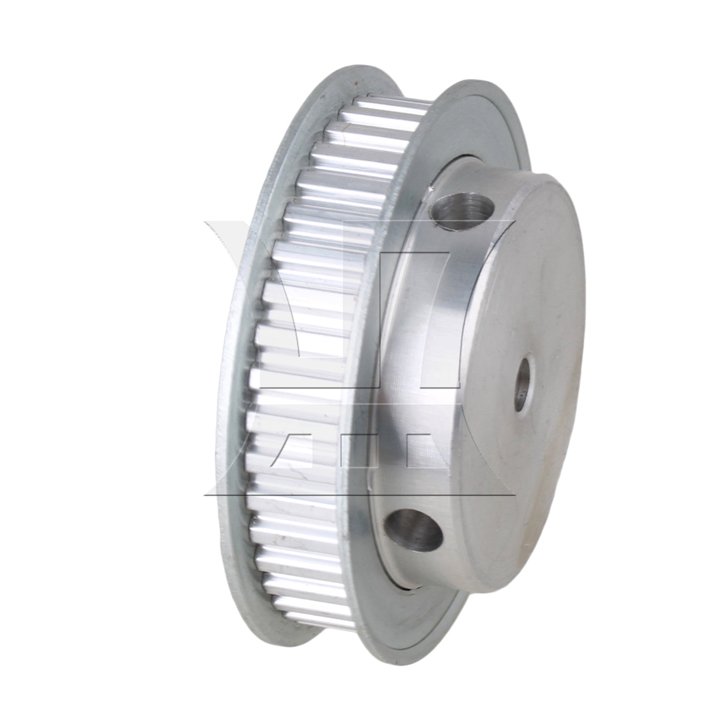 BQLZR Silver XL 40T Double Flange Timing Belt Pulley For Textile Equipment