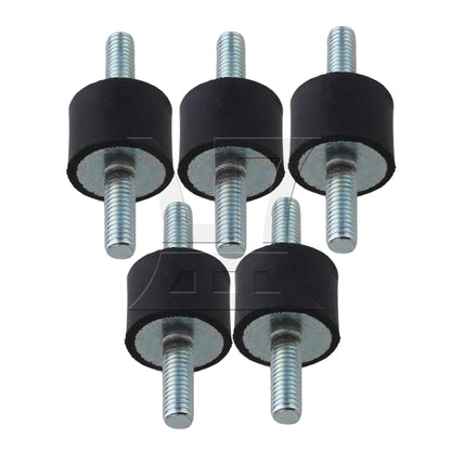 BQLZR 6mm Double Ends Screw Against-Vibration Mount Silentblock For Water Pump