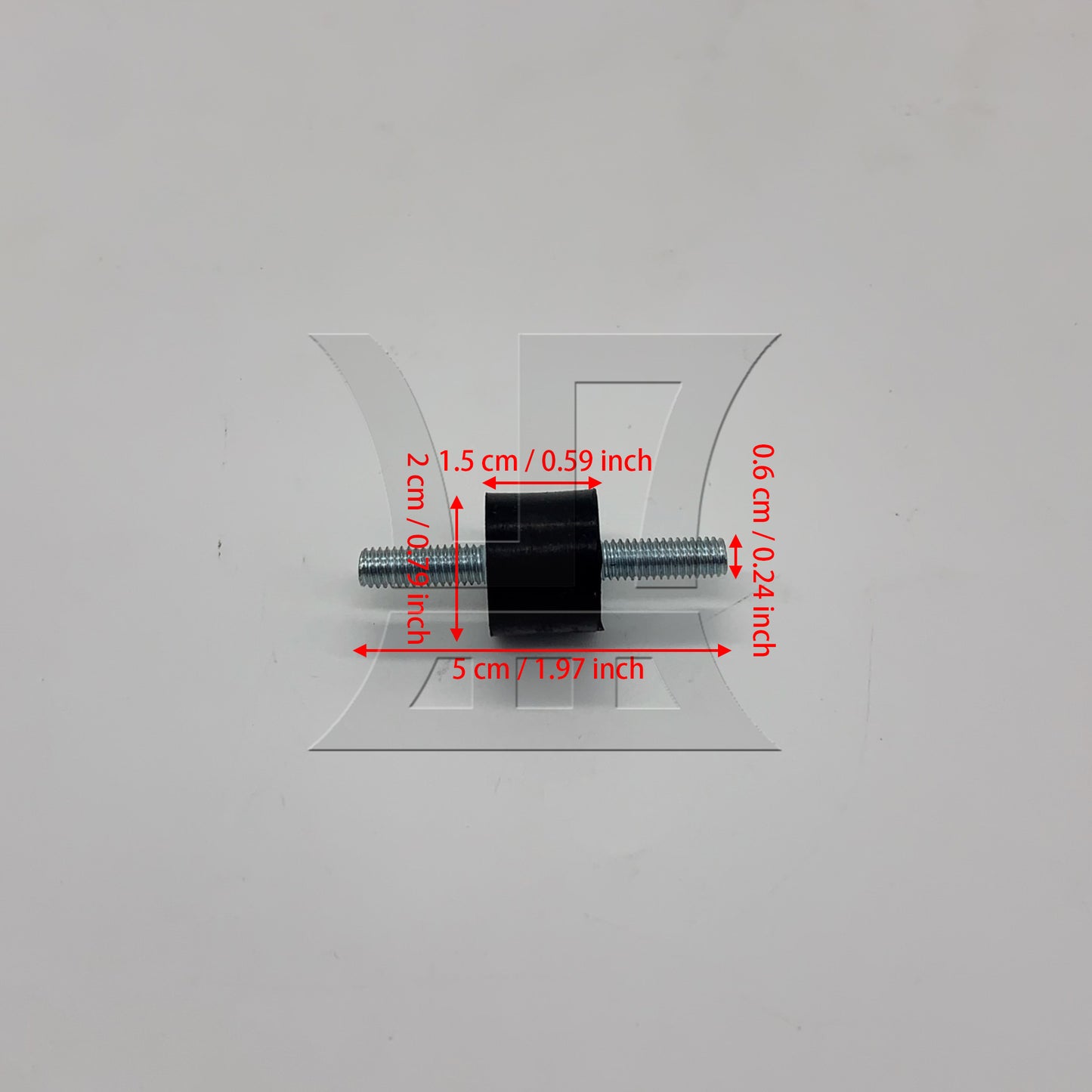 BQLZR 6mm Double Ends Screw Against-Vibration Mount Silentblock For Water Pump