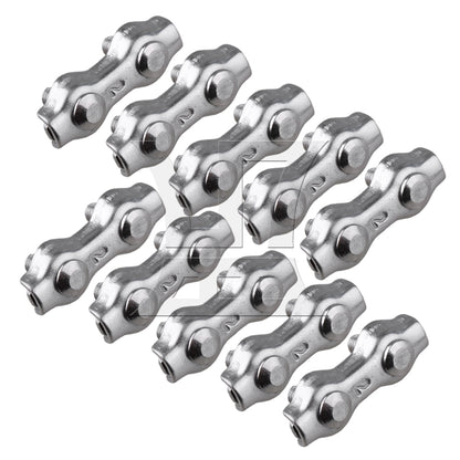 BQLZR 304 Stianless Steel Wire Rope Double Clips Clamps Buckle