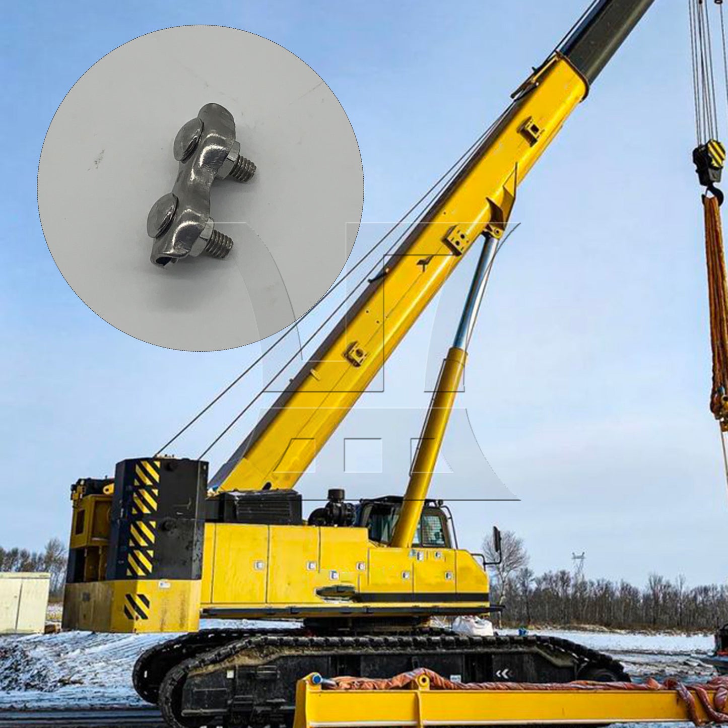BQLZR 304 Stianless Steel Wire Rope Double Clips Clamps Buckle