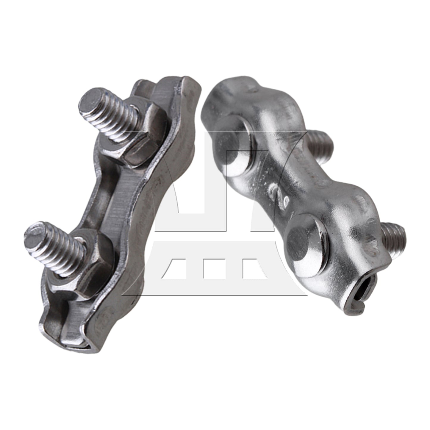 BQLZR 304 Stianless Steel Wire Rope Double Clips Clamps Buckle