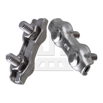 BQLZR 304 Stianless Steel Wire Rope Double Clips Clamps Buckle