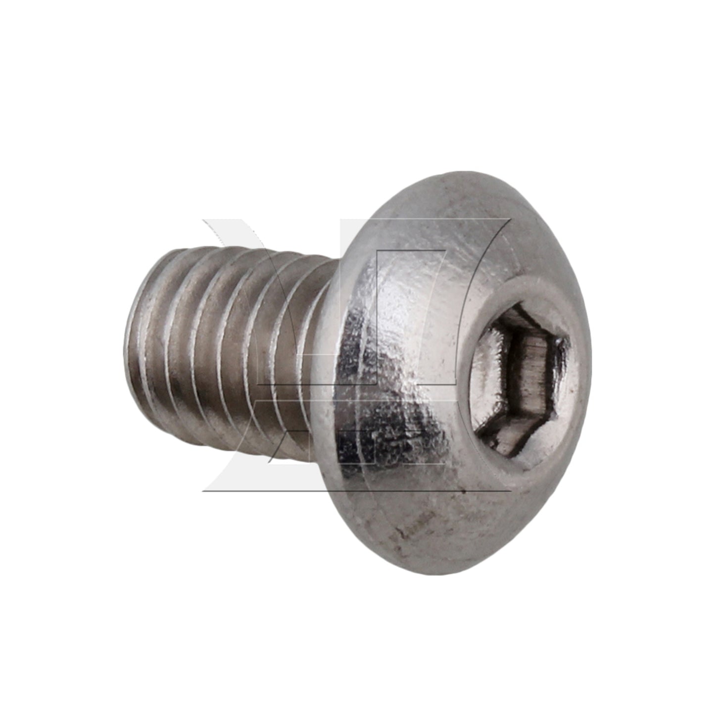 BQLZR  Silvery Metric Thread M5 Button Head Hex Socket Cap Screws Bolts