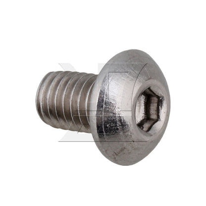 BQLZR  Silvery Metric Thread M5 Button Head Hex Socket Cap Screws Bolts