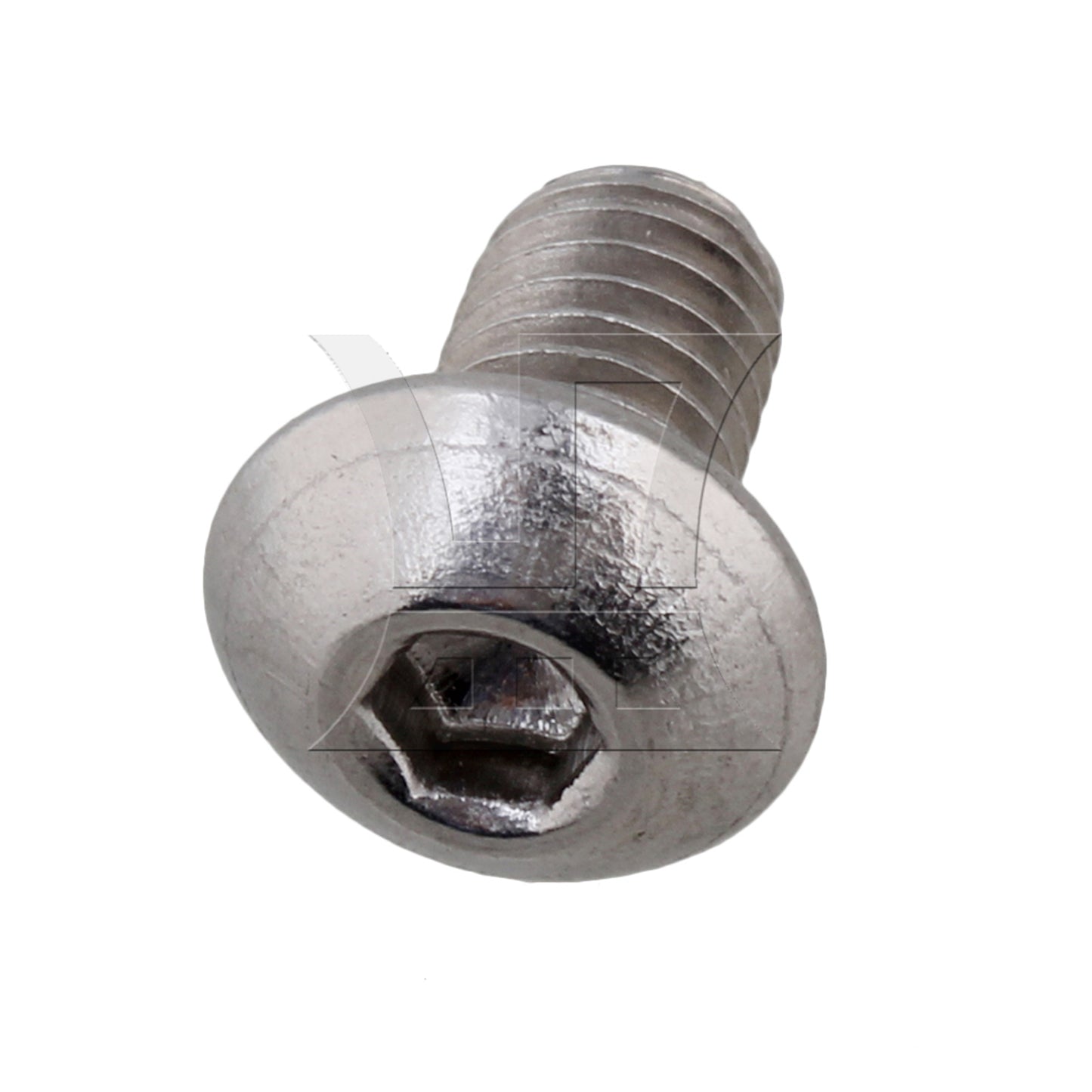 BQLZR  Silvery Metric Thread M5 Button Head Hex Socket Cap Screws Bolts