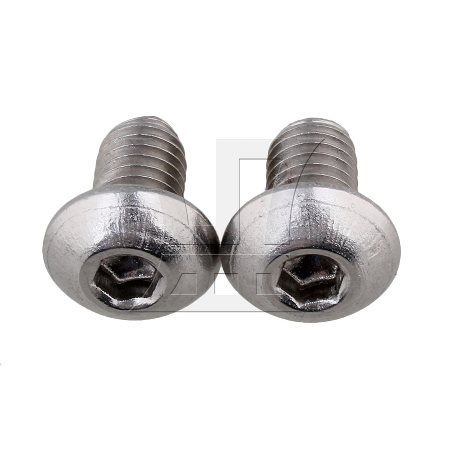 BQLZR  Silvery Metric Thread M5 Button Head Hex Socket Cap Screws Bolts